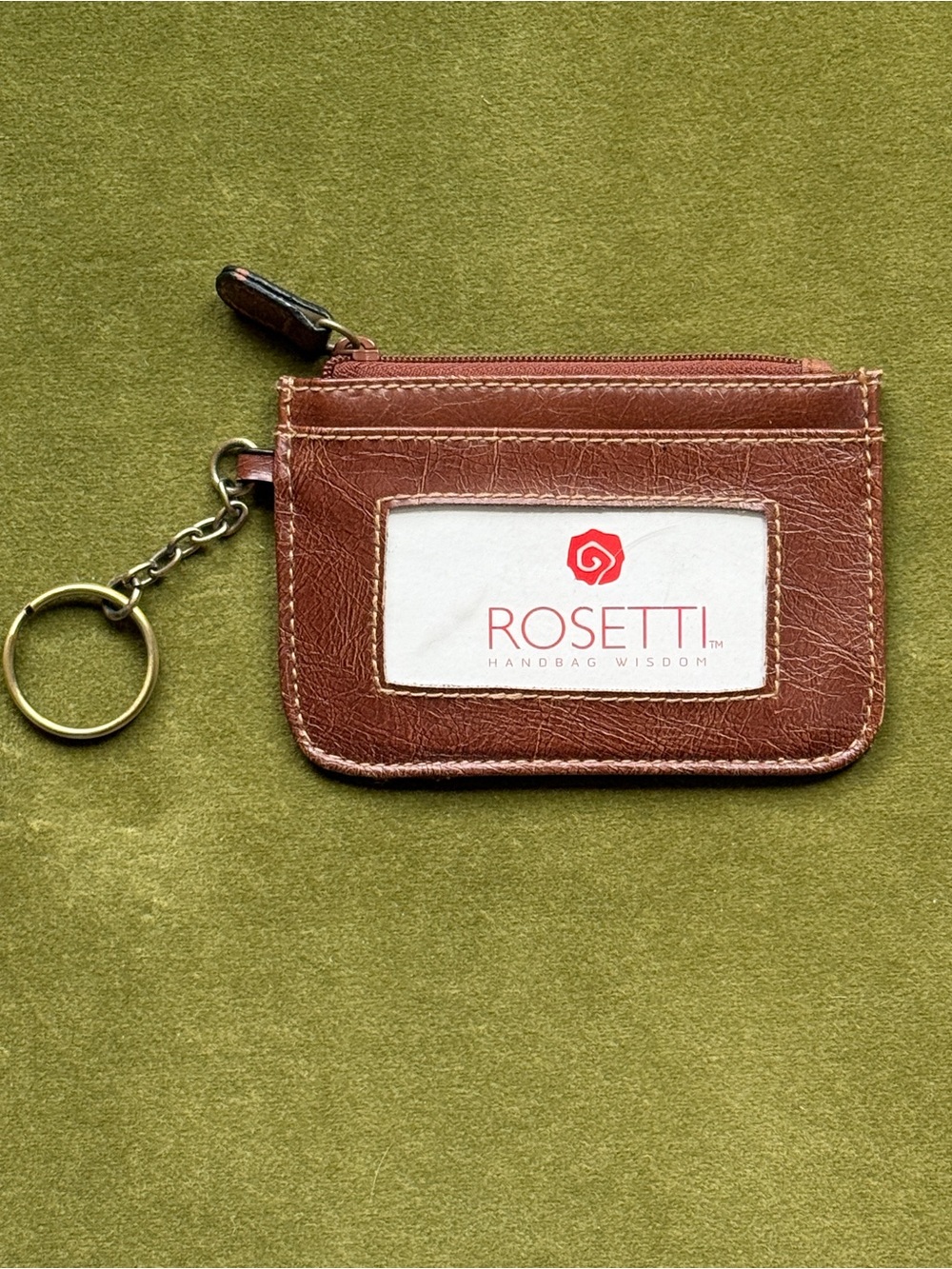 NEW Rossetti Leather Keychain Wallet